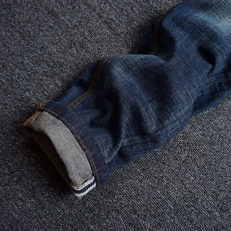 กางเกงยีนส์ผู้ชายสไตล์ Y2K ดีไซน์เนอร์ แฟชั่นย้อนยุค สีน้ำเงิน ยืดได้ ทรงสลิมฟิต ขาดๆ เซอร์ๆ คุณภาพสูง สไตล์อิตาเลียน วินเทจ