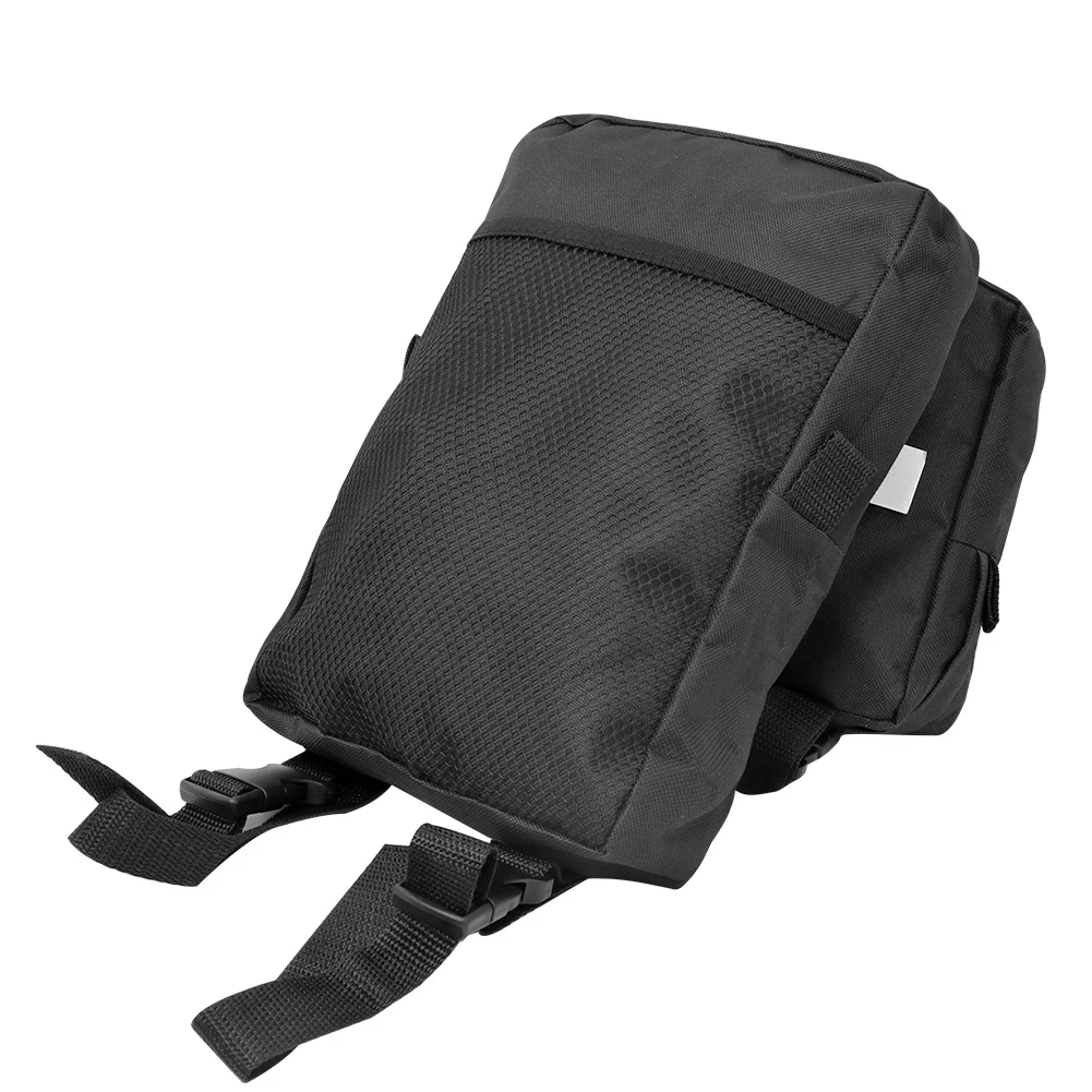 Alforja negra para motocicleta, bolsas de guardabarros ATV, bolsas de sillín de tanque ATV, almacenamiento de carga, bolsa de caza, bolsa de tanque, 1 par