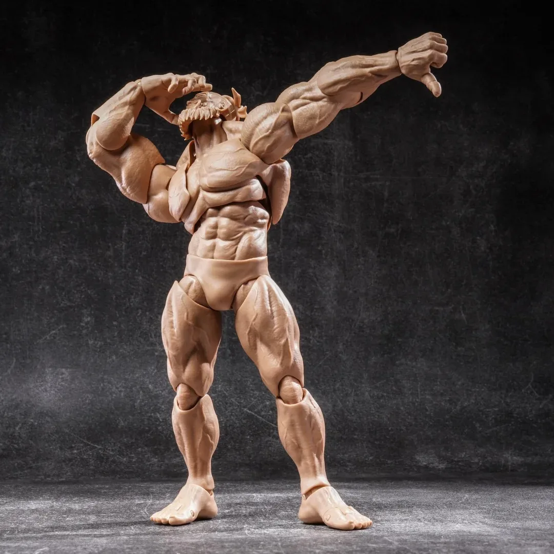 Dostępny Romankey UMS003 Big Guy GUY Figurka Akcji w Skali 1/12 z Super Elastycznymi Ruchomymi Stawami, Mocnymi Mięśniami, 6-calowy Pełny Zestaw Model Zabawki