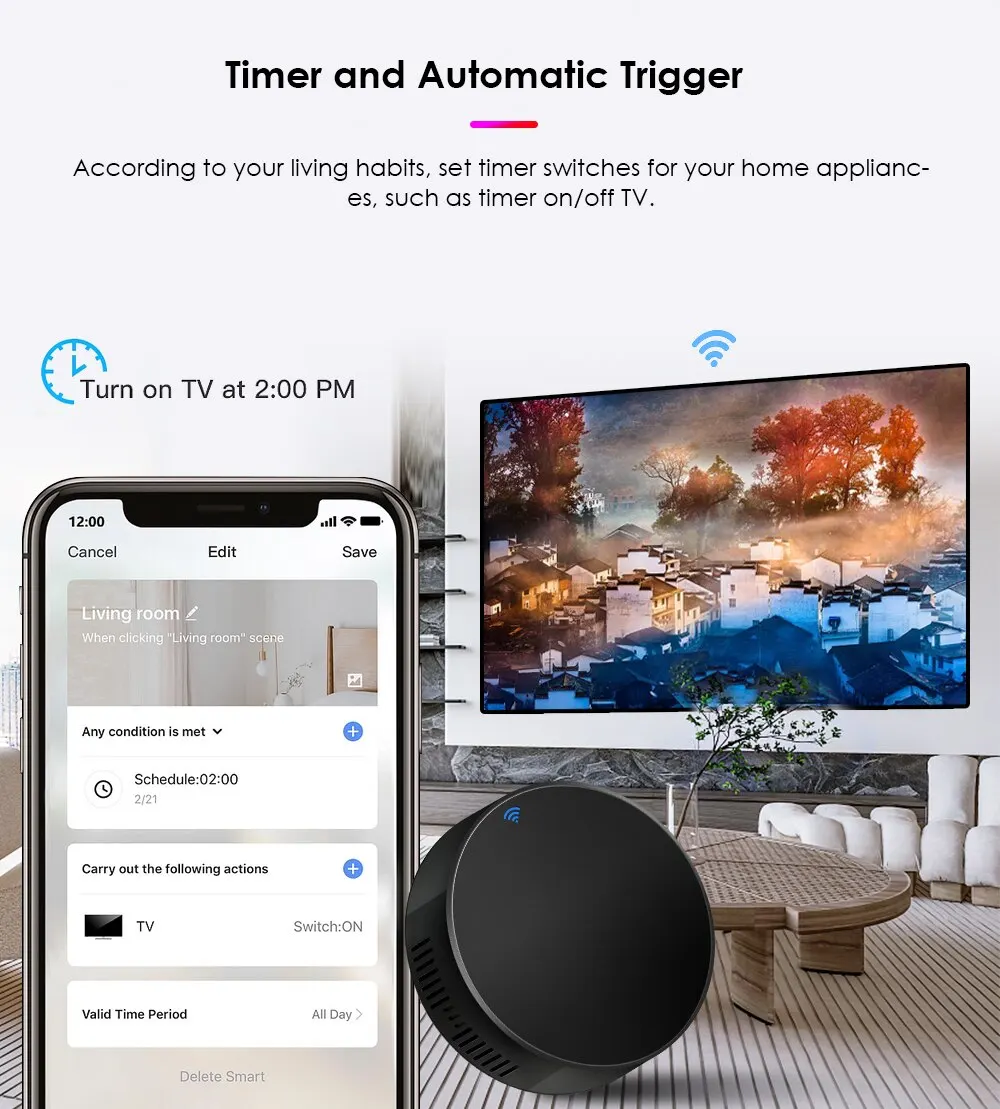 Tuya Smart IR Remote WiFi Universal Infrared Remote Control For TV DVD AUD AC Fan Smart Life Remote Controller Alexa Google Home