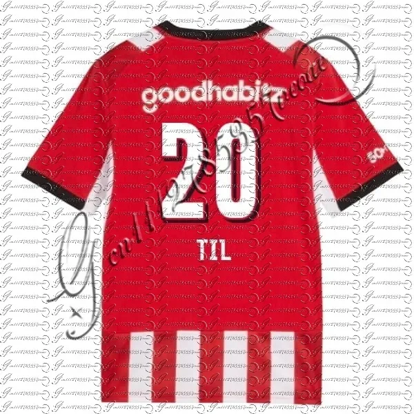 26/27 Herren Rot-Weiß Vertikal Gestreiftes Fußballtrikot Atmungsaktives Kurzarm-Trainingsjersey Uniform für Familienoutfits – Detail 5