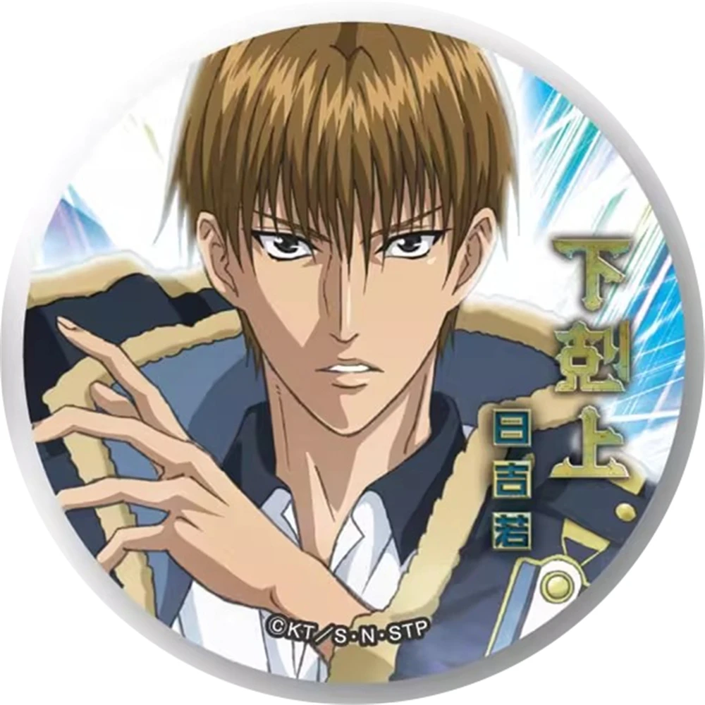 58mm Anime Nowy Książę Tenisa Ryoma Echizen Kikumaru Eiji Kaidoh Kaoru Cosplay KOSTIUM Odznaka Przypinka SPTE Broszka z Blachy ﻿   Rekwizyt