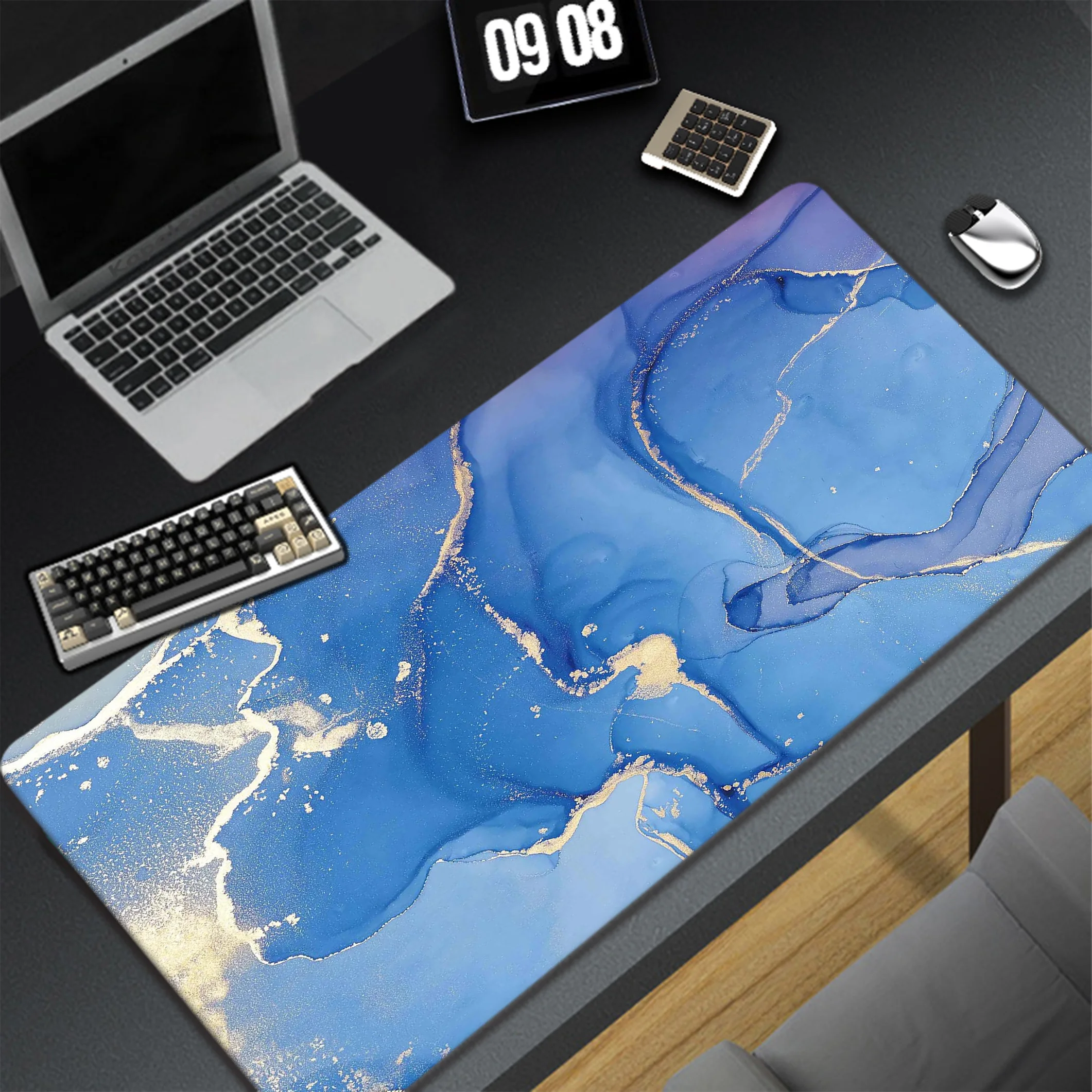 

Marble Anti-slip Large Mouse Pad Pc Gamer Mousepad HD Print Gaming Keyboard Pads XXL Locking Edge Table Carpet Rubber Desk Mat