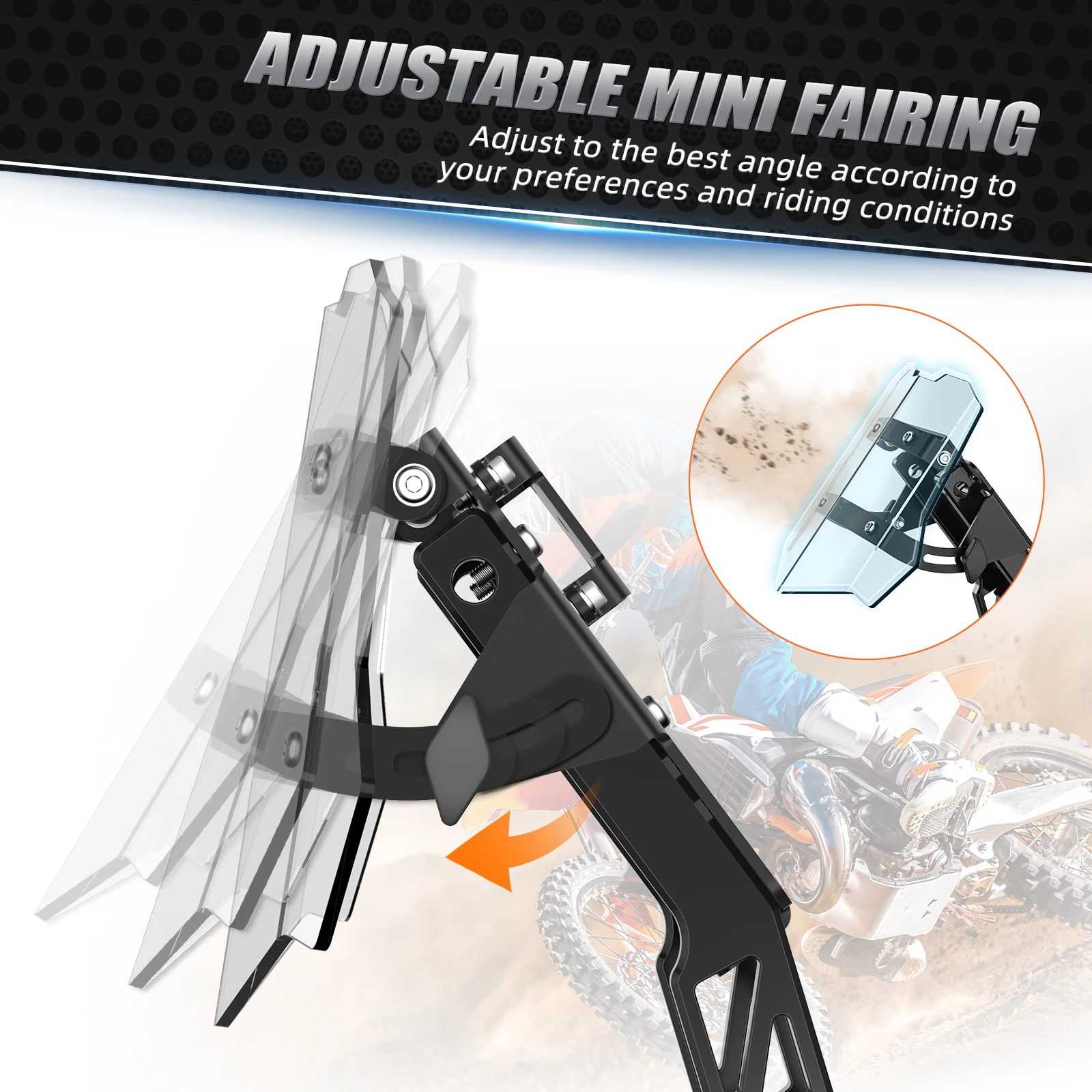 2025 2024 For KTM EXC 300 EXC-F 350 Husqvarna TE 300 FE 450 GasGas EC 300 Beta RR 125 RR 300 GPS Mount Bracket Mini Fairing Kit - Image 5