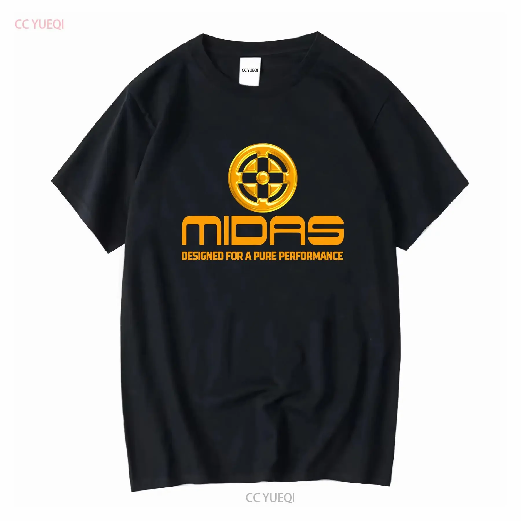 New T Shirt Midas Sound Audio Logo American vintage Washed designer clothes Versatile Comfortable Slightly Unisex