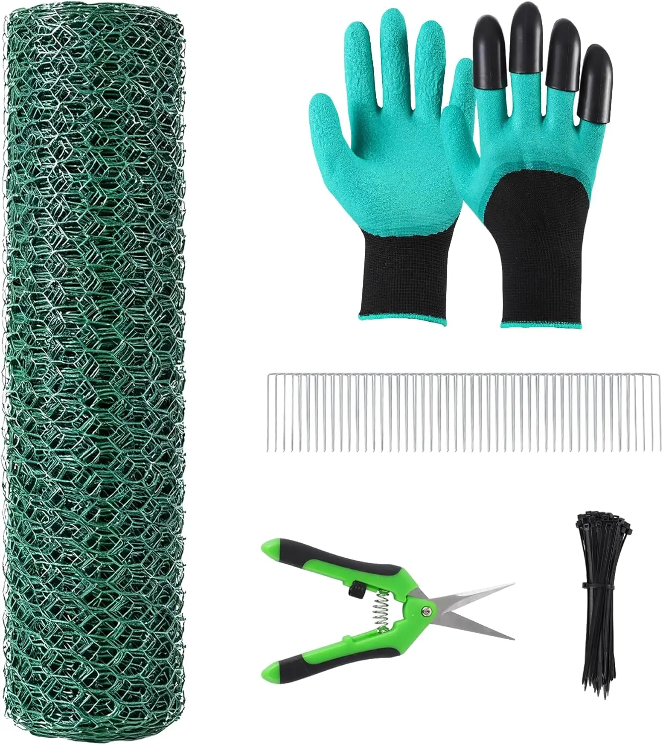 

Large Wire Plant Protector from Animals 49.2ftx15.7 in Free-Cut Metal Mesh Plant Cages for Outdoor Plants Chicken Wire Cloche, W