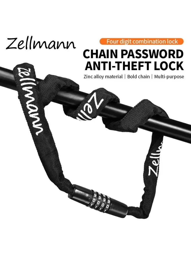 AliExpress NONE ZELLMANN Bike Chain Lock Anti-Theft Bicycle Password Lock High Strength Road Mountain Bike Chain Locks MTB Password Lock