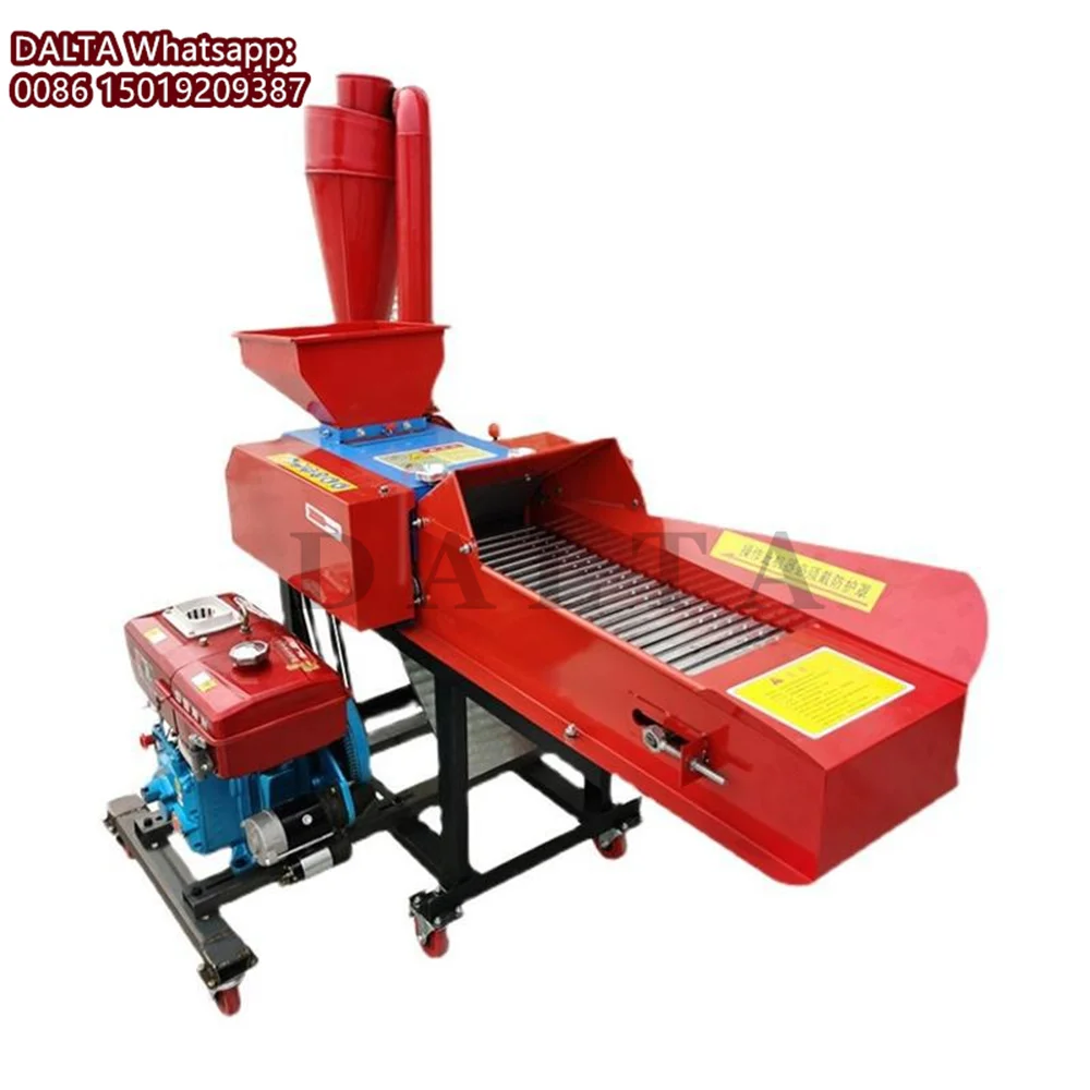 8HP дизельный двигатель, высокоскоростная дробилка для травы, резак для резки сена, тестомес для фермы