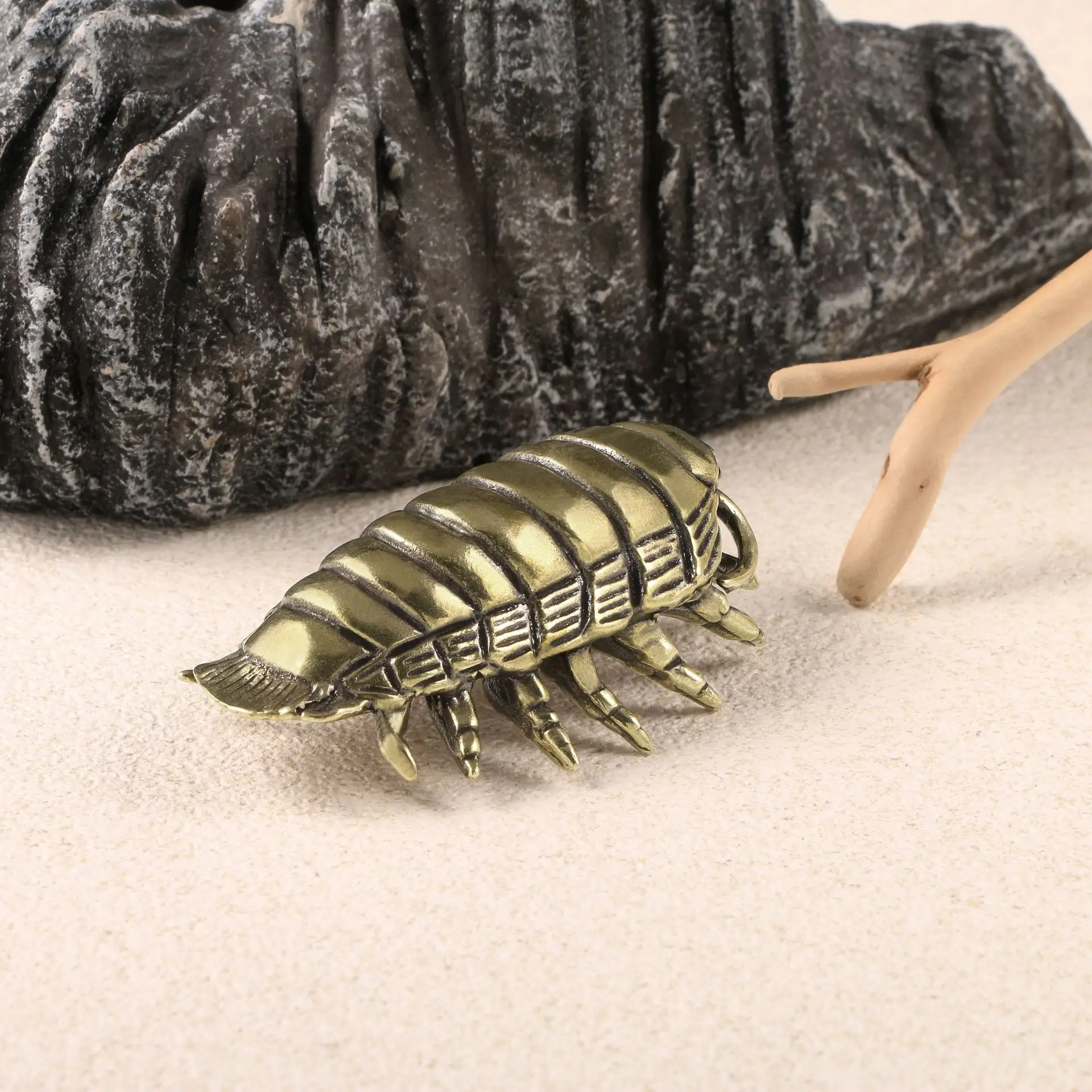 Giant Isopod Brass Decorative Figurines Prehistoric Marine Life Metal Figurine High Quality Copper Ornaments Desktop Decoration