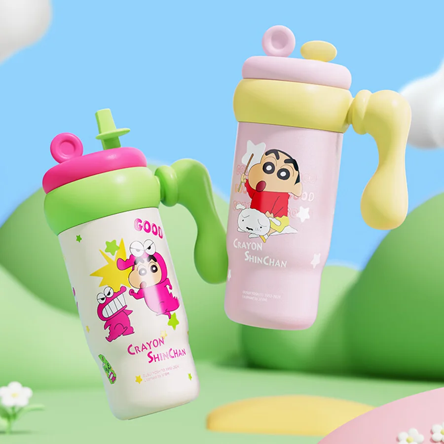 

Crayon Shin-Chan Insulated Cup, Large Capacity Straw Cup, 316 Stainless Steel Coffee Cup, Women's Office Cold-Keeping Ice Cup, Car-Mounted Cute High-Value New Model