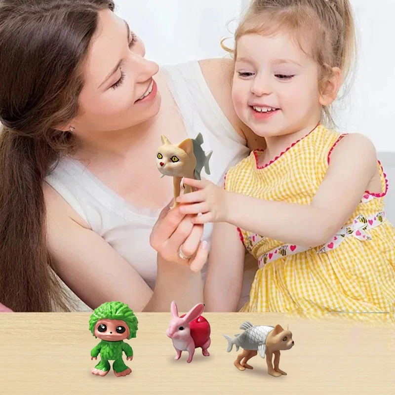 NEW 3D AI Action Figurines Cartoon Avocado Rhinoceros Apple Snail Model Desktop Collectibles Ornaments Children's Toys Gifts - Image 5