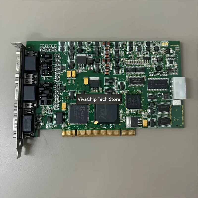 VivaChip TechFor ADLINK Domino Alpha 2 Industrial Frame Grabber, Dual-Channel Analog Capture, 32MHz ADC, PCI Interface, With Mul