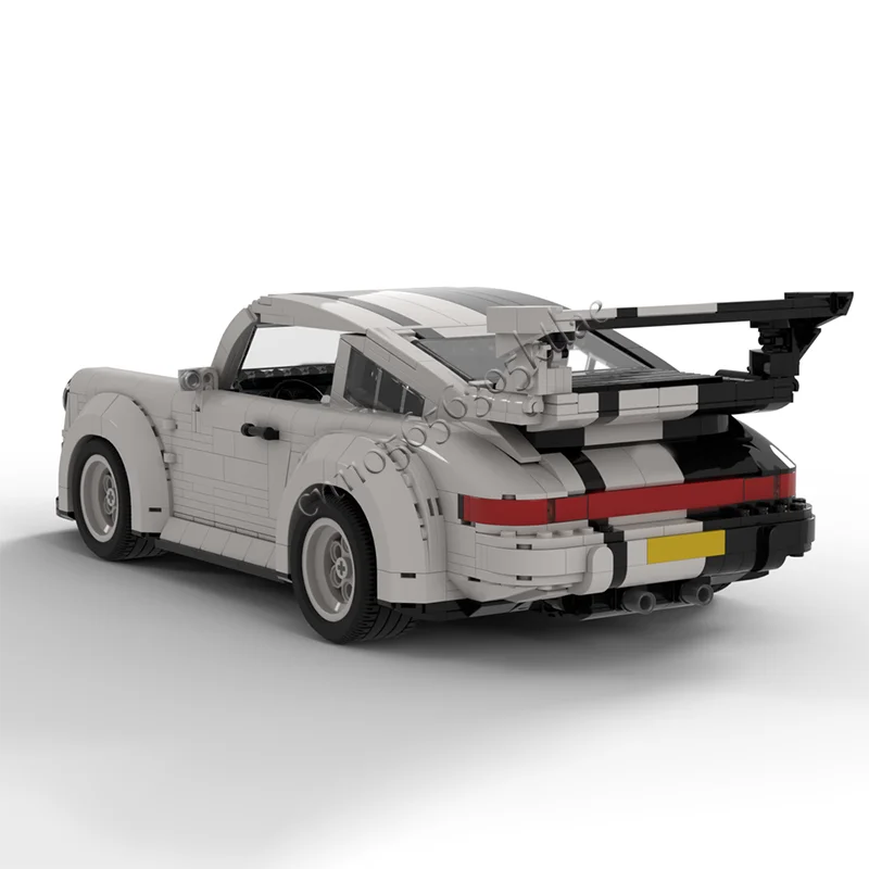 NEUE 1950 PCS Heißer Verkauf Moc anpassen Kreative Technische Racing Schwarz Und weiß Sport auto Modell Ziegel Spielzeug Kinder Erwachsene Geschenke