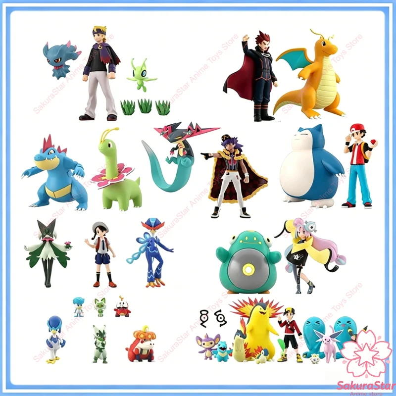 【在庫あり】オリジナルバンダイスケールワールドポケモンネモナサブリナカダブラレオンドラガプルートレッドスノーラックスランスドラゴナイトフィギュア