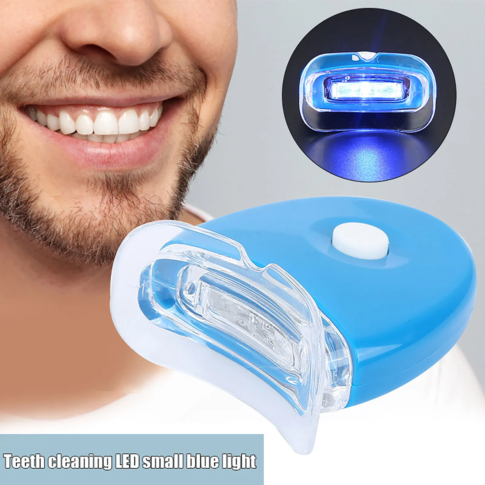 Dentes Whitening Accelerator Light, Mini poderoso azul LED Dental Kit, refrescar a boca e iluminar o dente