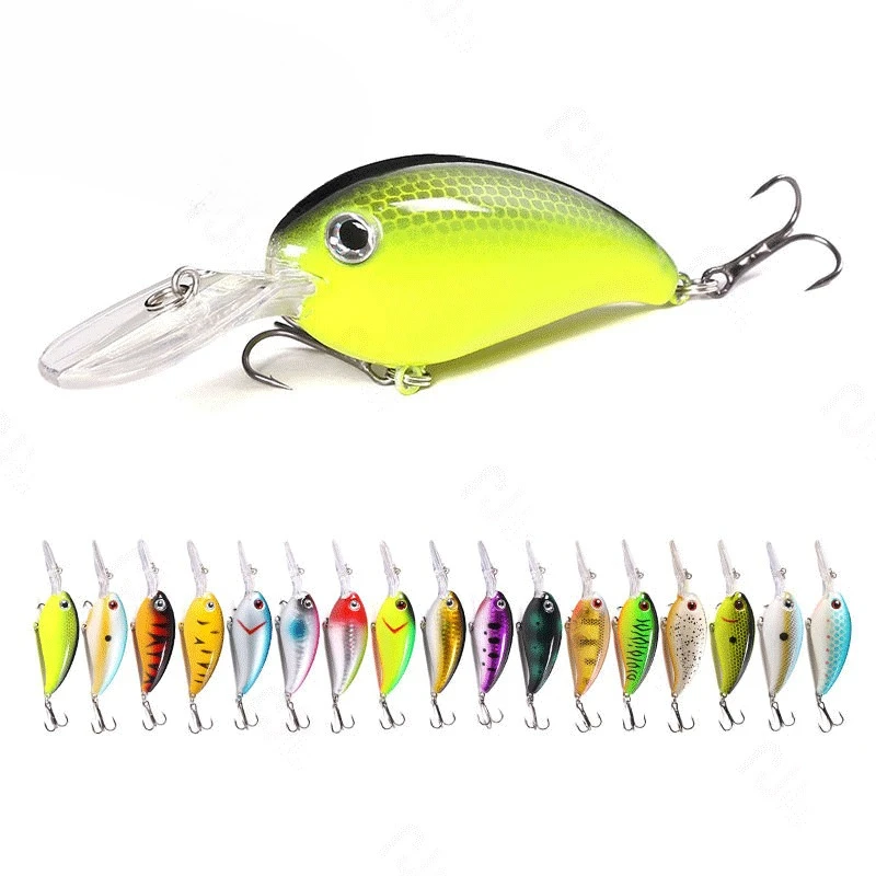 

Crankbaits Set Mixed Colors Bait 10cm/14g Fishing Lure Minnow Wobbler Crank Jerkbait Bass Swimbait Treble Hooks Swim Hard Tackle