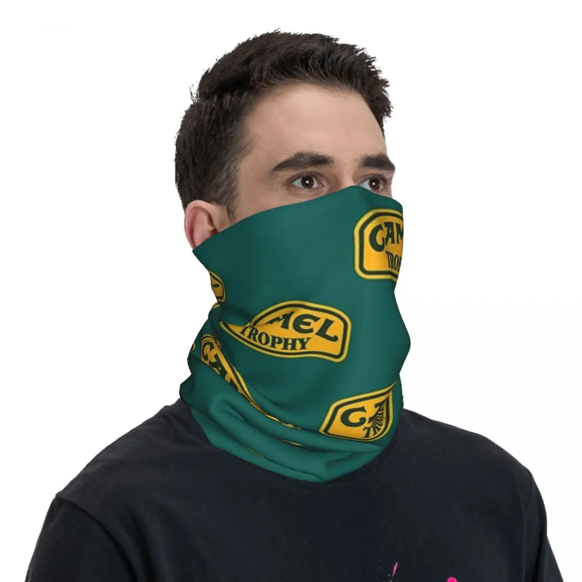 Camel Trophy Defender 110 Bandana Neck Cover Printed Wrap Mask Scarf Multifunction Balaclava Hiking Fishing Unisex Windproof