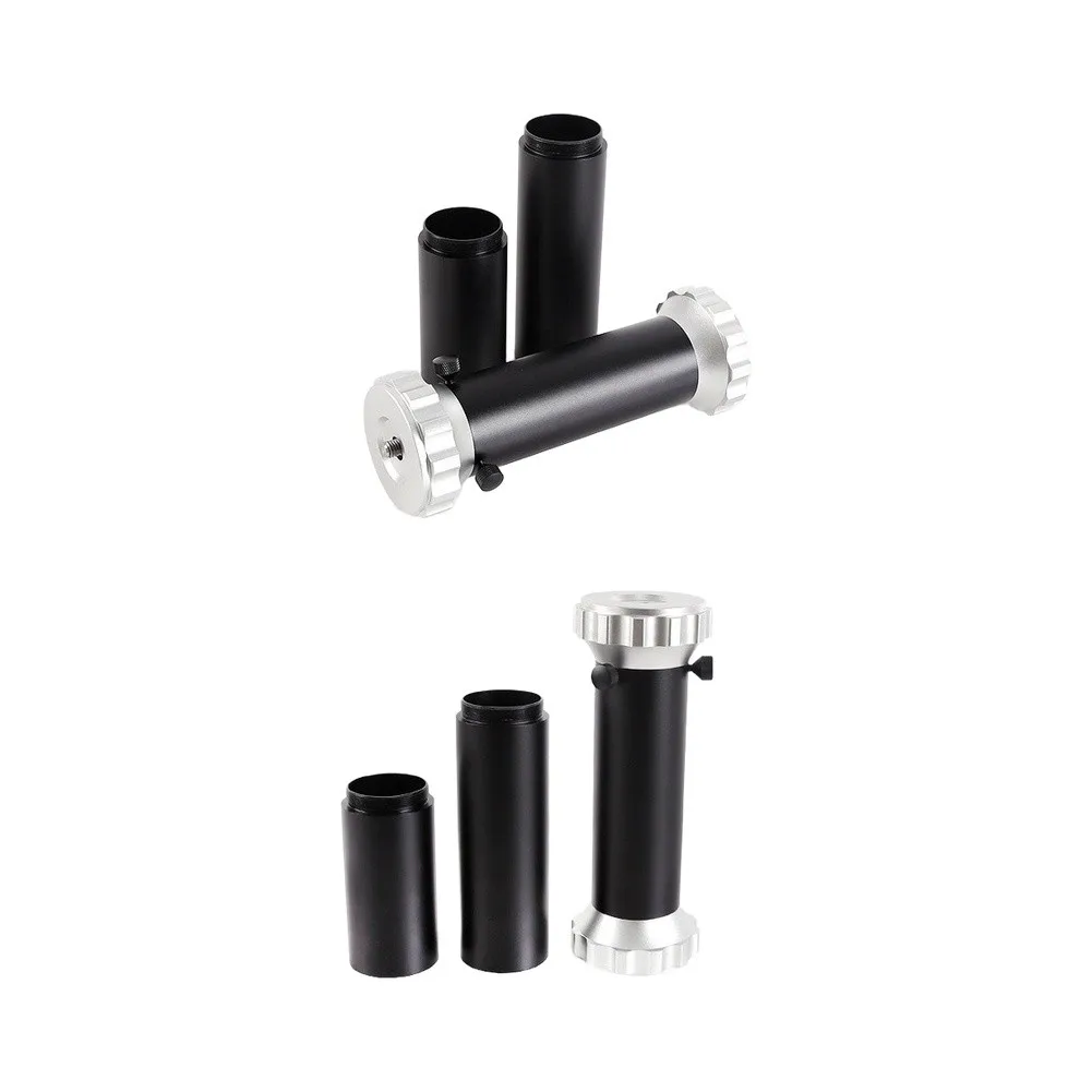 pied-d'extension-pour-telescopes-a-tube-long-filetages-3-8-pouces-m-f-en-alliage-d'aluminium-hauteur-accrue-de-40-cm-pour-l'observation