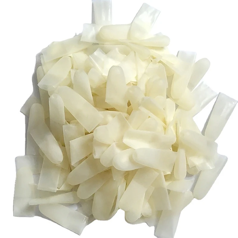 200/500PCS Rubber Non-slip Anti-static Finger Cots Disposable Latex Finger Cover Fingertips Protector Gloves Nail Art Tool