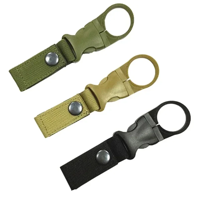 Outdoor Waterbottle Buckle Hook Nylon Webbing   Water Bottle Holder Clip Climb Carabiner Belt Backpack Hanger