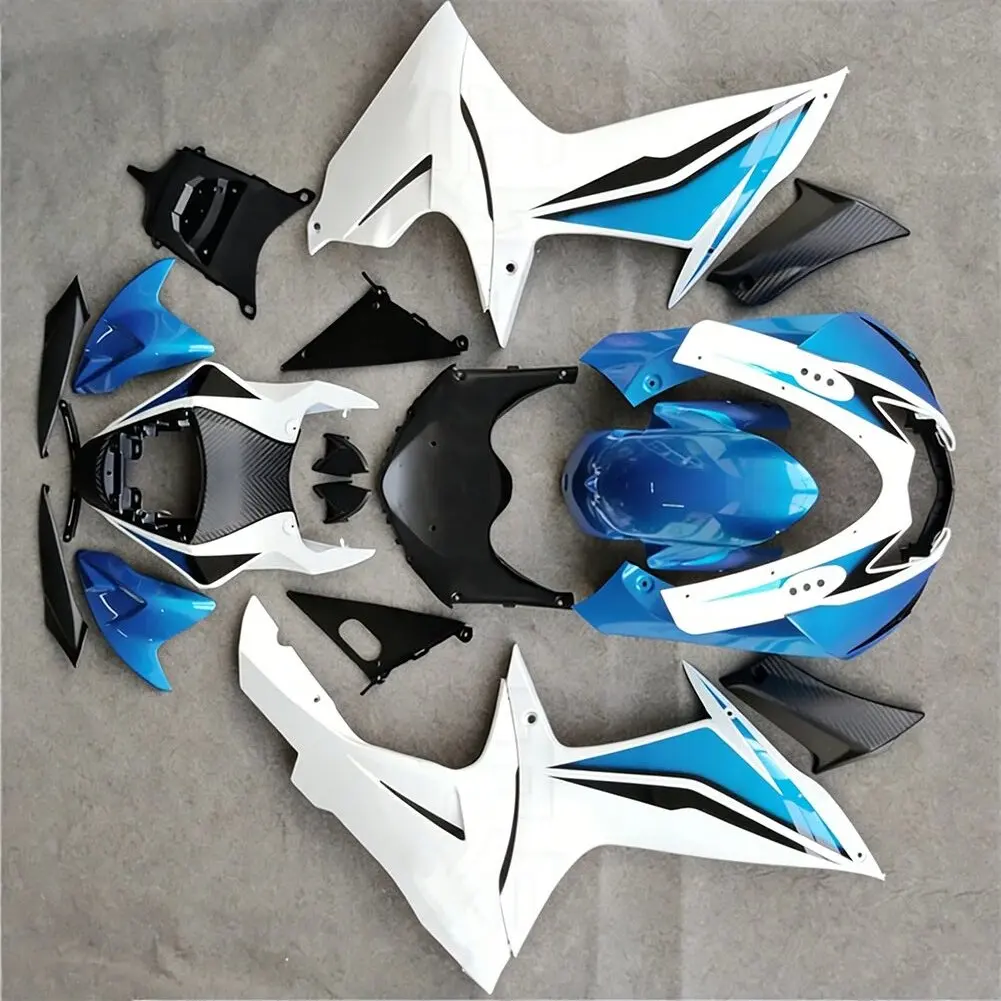 Motorcycle ABS Plastic Injection Fairing Kits For Suzuki GSXR 600 GSX-R 750 K11 2011-2016 Blue&White