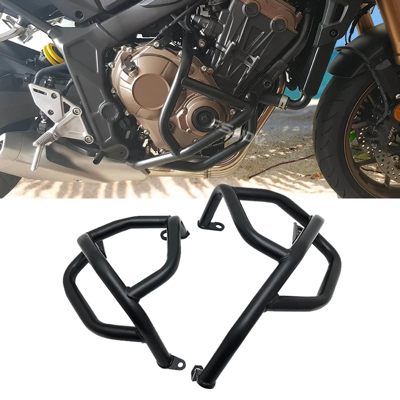

2024 New Engine Guard Crash Bar Frame Bumper Fall Protection Protector For HONDA CB650R CB650 R CB 650R 2019-2023 Motorcycle