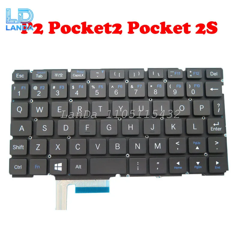 

Мини-клавиатура для ноутбука UMPC для GPD P2 POCKET 2 V1730KPCS1 V1730KPCS1-US-00R000, английская, без рамки, новая