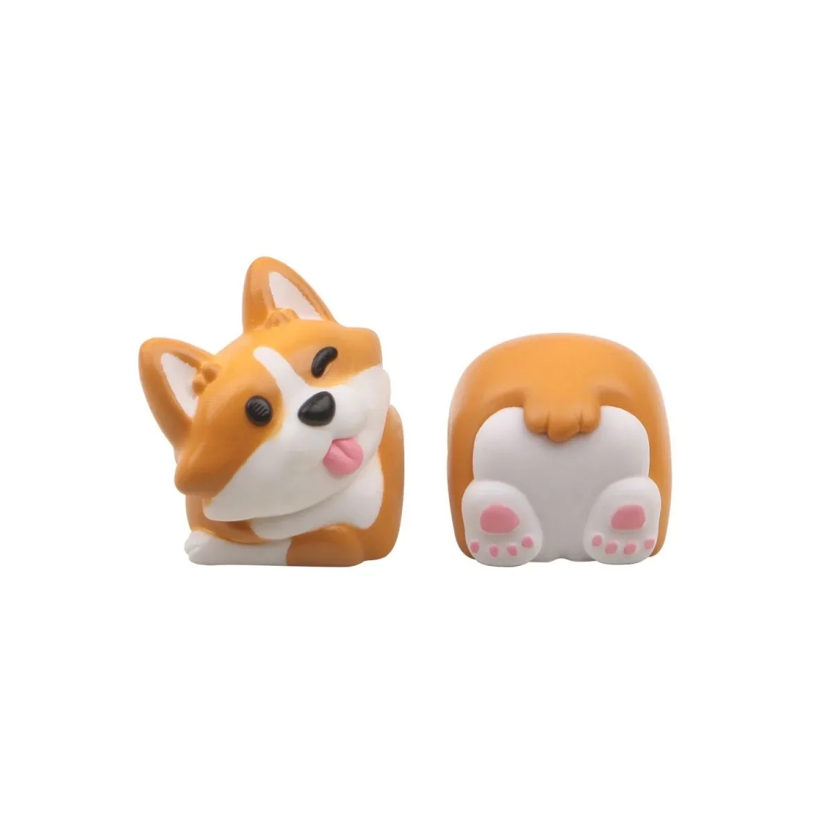 Corgi Keycap Butt Chai Dog Manual Painting Creative Personality Cute 3D Keycaps Mechanical Keyboard Key Cover