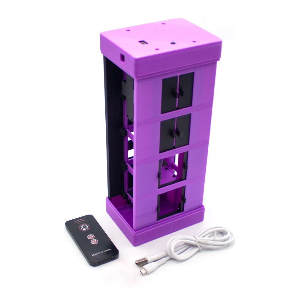 Electric Vertical Lift Elevator Model with Remote Control - 4-Stage Educational Science Kit for Children