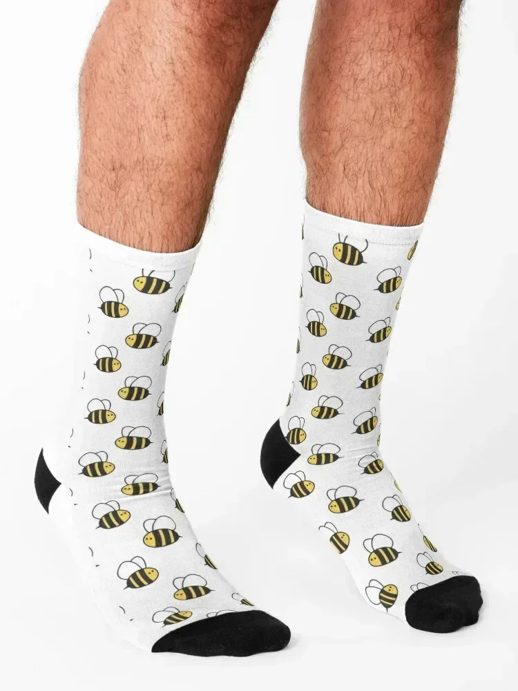 bee pattern Socks Soccer Rugby essential fashionable Luxury Woman Socks Men's