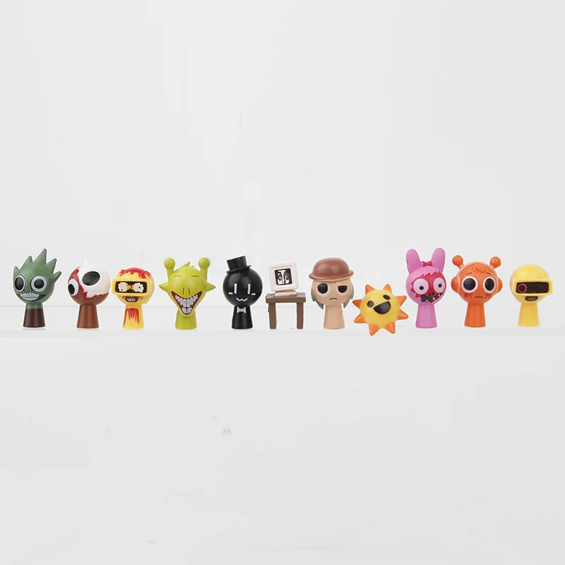 48pcs/Set Mini Sprunki Action Figure Toy Cartoon Movie Sprunki Wenda Model Doll Figurines Kids Gift image 4