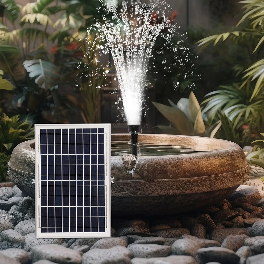 

10W Solar Water Pump Solar Garden Fountain Water Pump Bird Bath Fountain Outdoor Solar Fountain 340*260*18MM Solar Power Parts