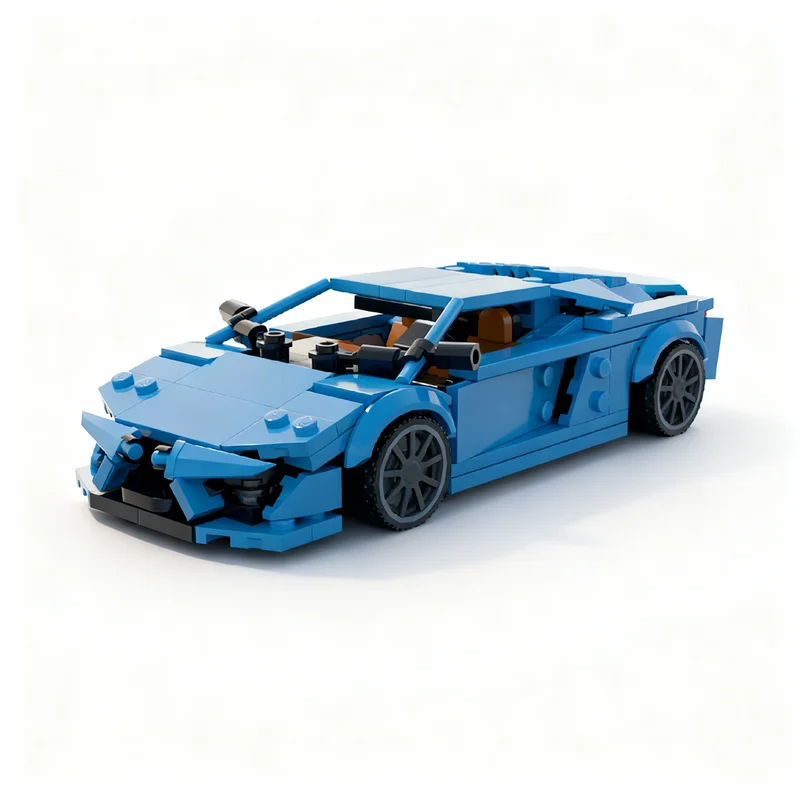 

336PCS MOC City Champions Super Car Classic Supercar Temerario Model Technology DIY Assembly Building Blocks Display Gift Home
