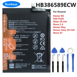 High Quality HB386589ECW Battery for Huawei Honor 20s 8X Mate 20 Lite ,Nova 5T, P10 Plus SNE-LX1 SNE-LX2 SNE-LX3 SNE-L23 SNE-L01