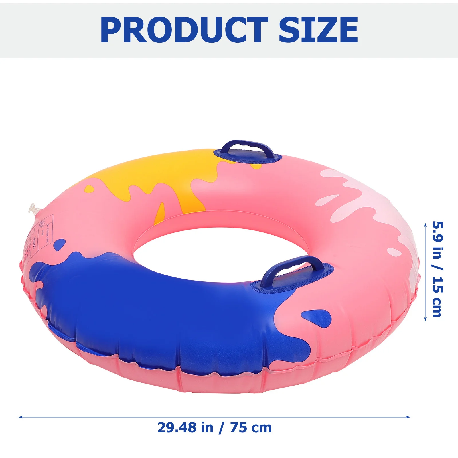حلقة سباحة للبالغين قابلة للنفخ لحمام السباحة، ملحقات سباحة صيفية محمولة وخفيفة الوزن، تصميم رائع لحفلات البحيرات والشواطئ