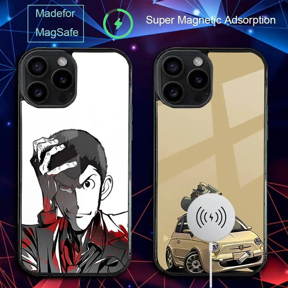 

L-Lupin Anime T-Third Phone Case For iPhone 17,16,15,14,13,12,11,Pro,Max,Plus,Mini,SE4,E Magnetic Magsafe Wireless Charging