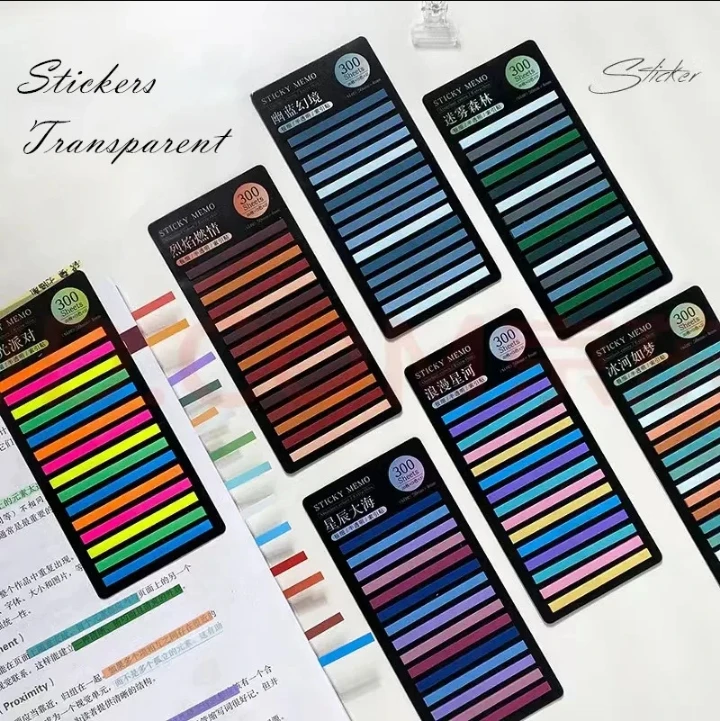 

300 листов, блокнот с указателем цвета радуги, липкий, не липкий, бумажная наклейка для заметок, блокнот, закладки, школьные принадлежности, каваи, канцелярские принадлежности