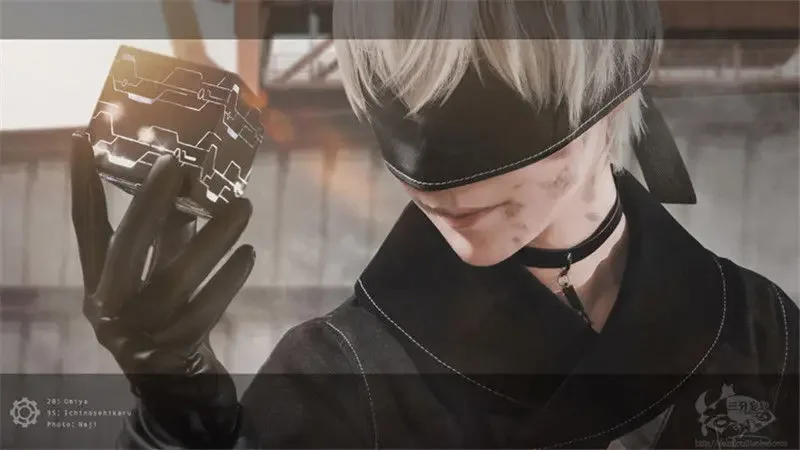 NieR Automata 9S 2B Cosplay Đạo Cụ Ánh Sáng Trắng Đen Hộp YoRHa No.9 Loại S No.2 Loại B Khối