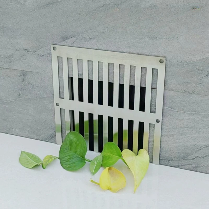 Simple Side Pipe Grid Mesh Floor Drain 304 Stainless Steel Ratproof Garden Landscaping Downpipe Plug Cap Prevent Blockage