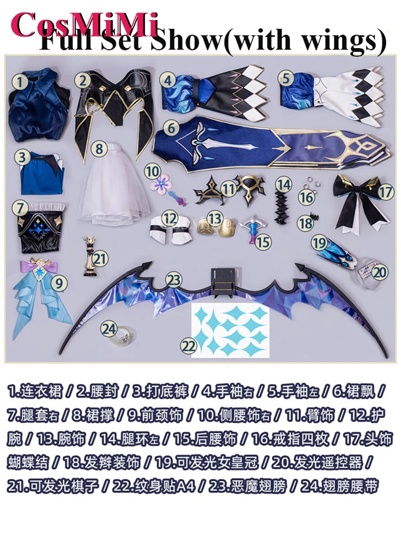 CosMi juego Honkai: disfraces de Cosplay de Star Rail Cerydra, vestido de uniforme de moda dulce para mujer, ropa de juego de rol para fiesta de Carnaval, nuevo