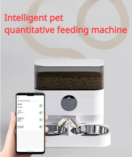 Automatic Cat Feeder Cats Dogs Regular Feeding Machine for Cat Food Dog Food Feeder Intelligent Timing and Quantification WIFI