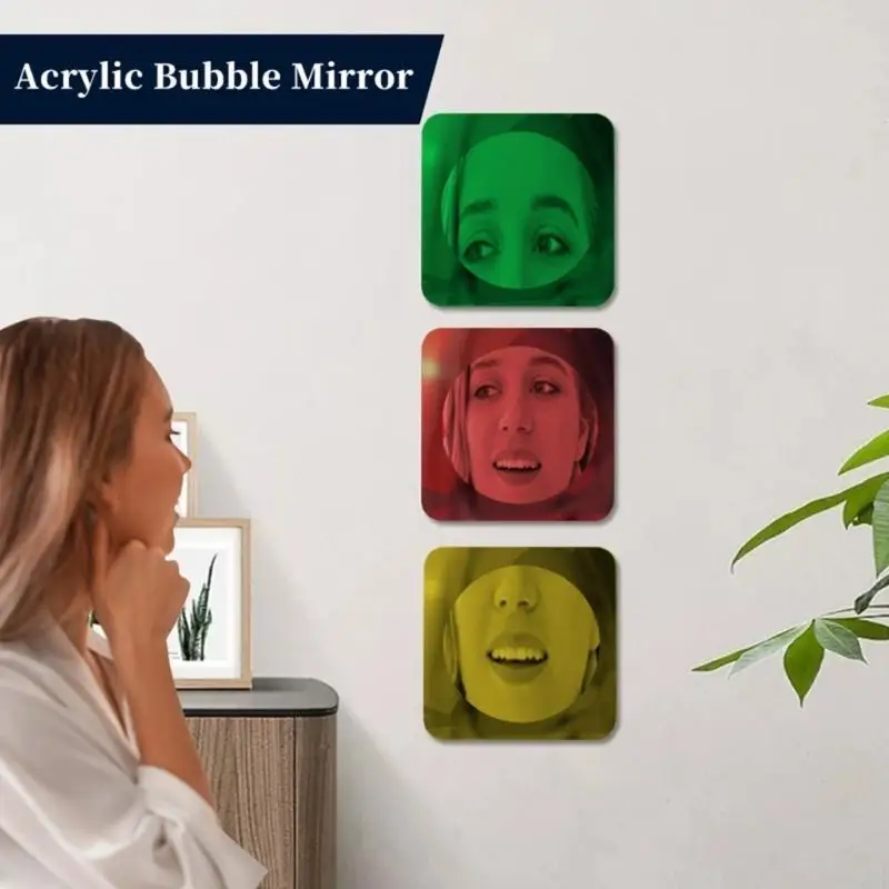 3pcs 감각 벽 유리 어린이를위한 벽 장식을위한 아크릴 버블 유리 교실 홈 감각 방 장식 시각적 자극