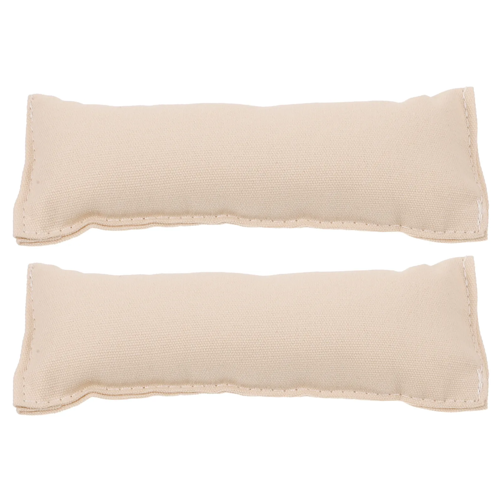 2Pcs Computer Wrist Elbow Pad Premium Comfortable Keyboard Cushion Anti-Slip for Office Desktop Computer Table 13x5cm Creamy