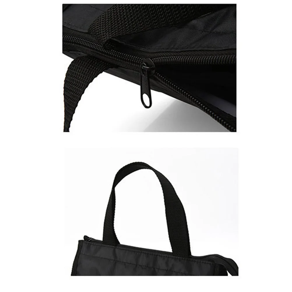 

Waterproof Oxford Cloth Insulated Lunch Bag Portable Food Storage Bag With Sturdy Handle Large Capacity Smooth Zipper For School