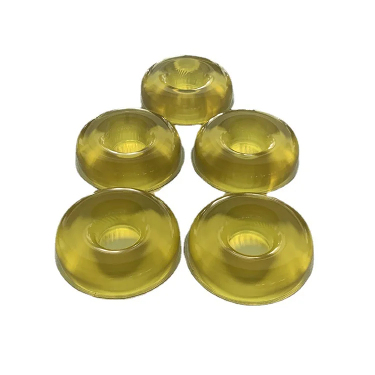 

Yellow round closed head ring polymer gel pad