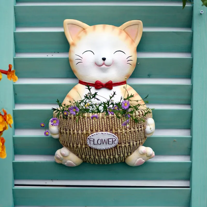 Garden Balcony Animal Shaped Wall Mounted Succulent Flowerpot Courtyard Wall Creative Decoration and Arrangement