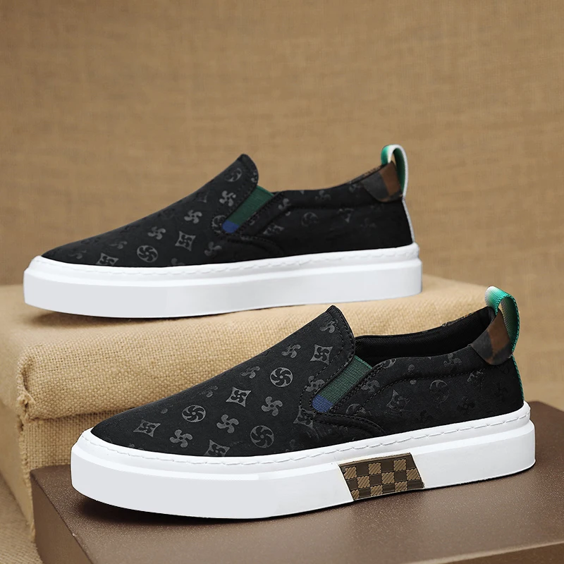 الصيف الرجال أحذية رياضية تنفس قماش الحرير الجليد أحذية مسطحة المتسكعون الرجال الانزلاق على أحذية كسول أحذية رياضية Zapatos Deportivos