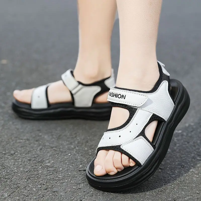New Boys Summer Sandals - Super Soft Thick Sole Lightweight Anti-Slip Versatile Simple Beach Wear