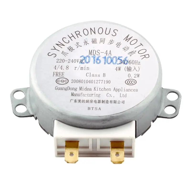 Motor giratorio para horno microondas Midea MDS-4A, 220-240V, 4W, 50/60Hz, motores bandeja, envío directo