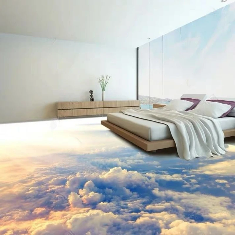 

3D three-dimensional floor sticker waterproof starry sky Internet celebrity decoration sticker bedroom room cement three ground